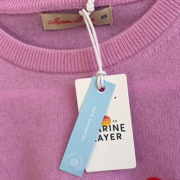 Marine Layer Cashmere Sweater with Patch - Picture 6 of 9